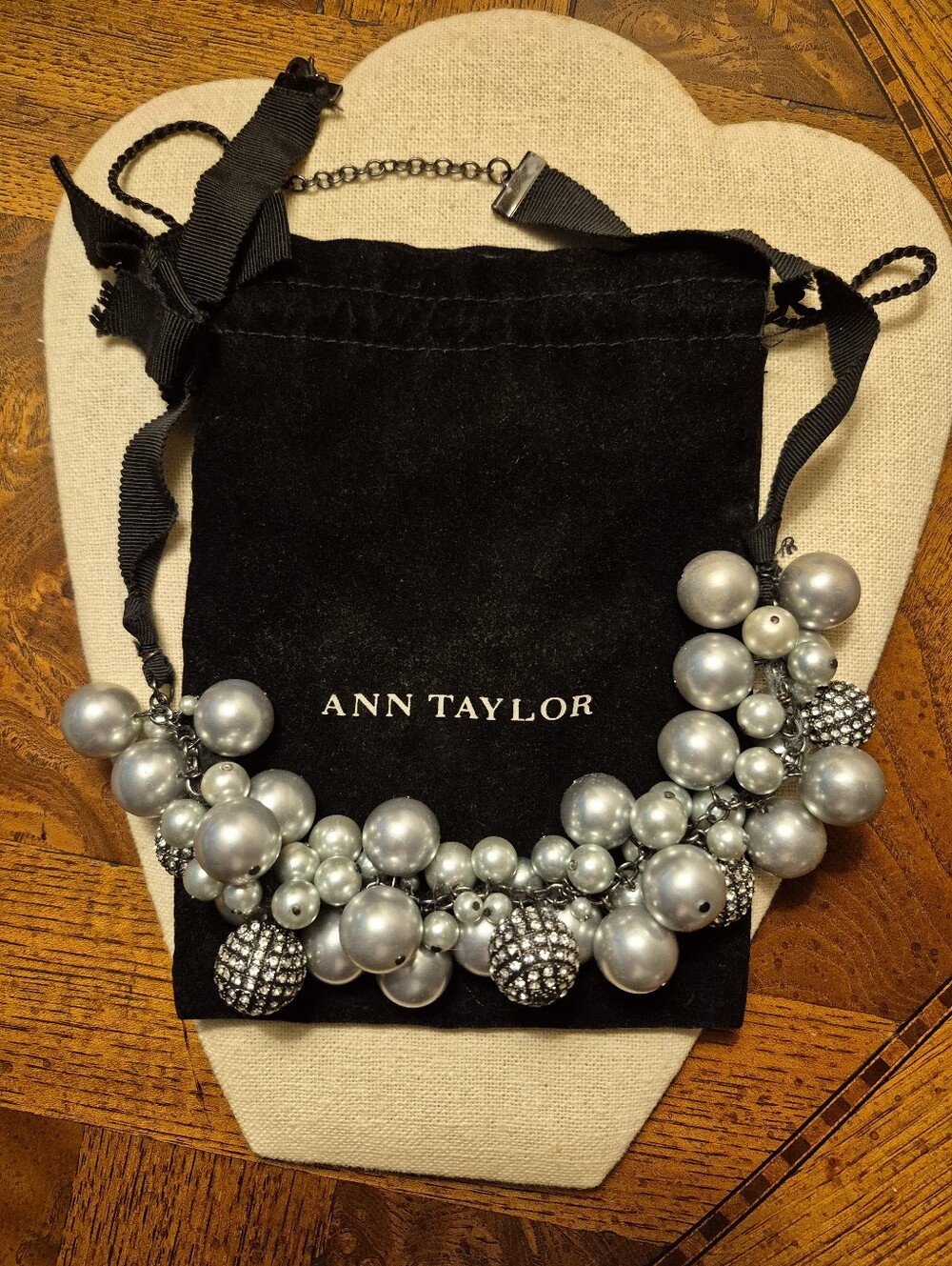 Ann Taylor Statement Pearl Cluster Necklace